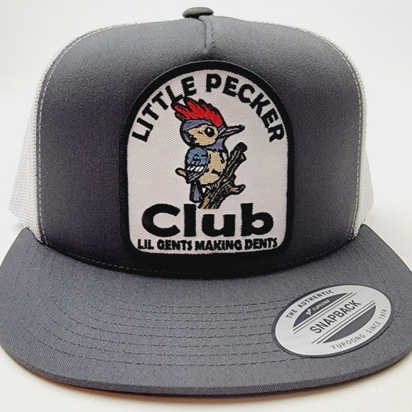 Lil Pecker Club Mesh Adjustable Flat Bill Trucker… - Picture 2 of 5